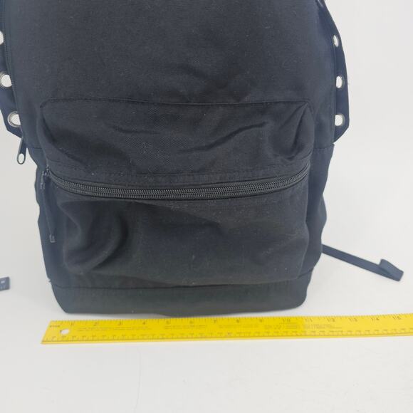 Victoria's Secret PINK Marl Campus Backpack Black Silver Grommet - Picture 6 of 10